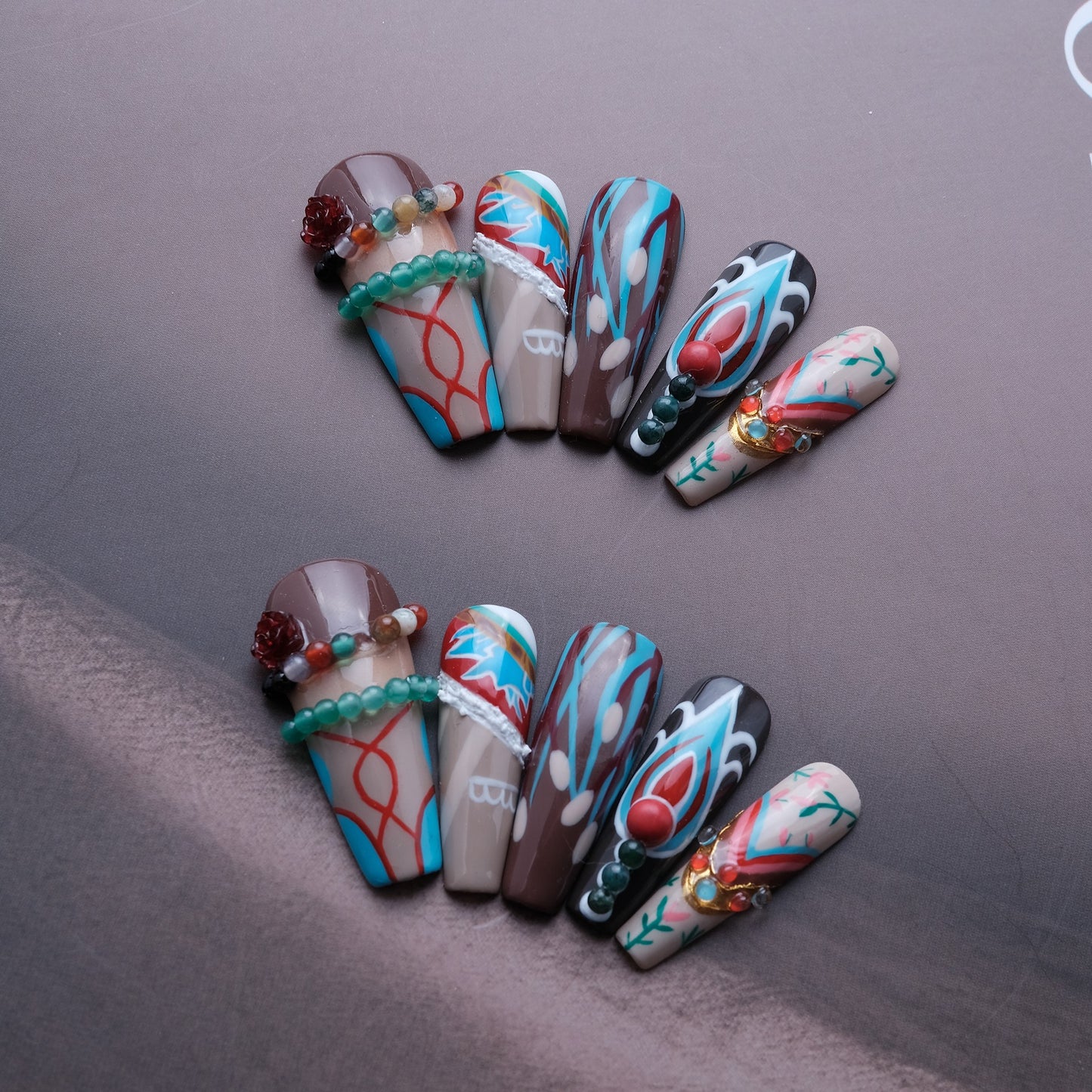 Tribal Elegance Press-on Nails